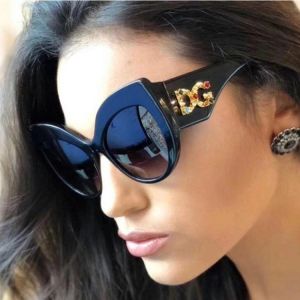 Fashion Luxury Brand Designer Sexy Ladies Oversized Cat Eye Sunglasses Women Diamond Frame Travel Sun Glasses For Female UV400