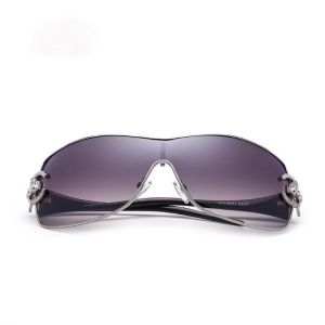 New Arrrival Diamond Sunglasses Fashion Sunglasses Women Metal Sunglasses Large Frame