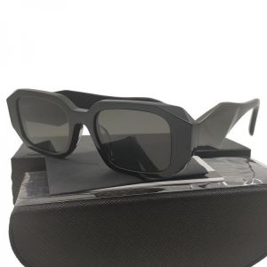 Polygon Water Chestnut Personality Brand Black Shades Retro Sun Rectangular Weird Acetate Sunglasses Black 2020 Designer Large