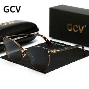 2021 GCV Polarized Lady Sunglasses Cat Eye Fashion  Sun Glasses Luxury Woman Female Brand  Ultralight Frame Tourism Party  Leisu