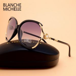 Blanche Michelle 2021 Women Sunglasses Polarized UV400 Brand Designer High Quality Gradient Sun Glasses Female oculos With Box