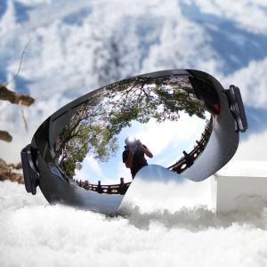 Professional  Men Mask Lens UV400 Adult Anti-fog Snowboard Skiing Glasses Women Men Ultra-light Winter Snow Eyewear Ski Goggles