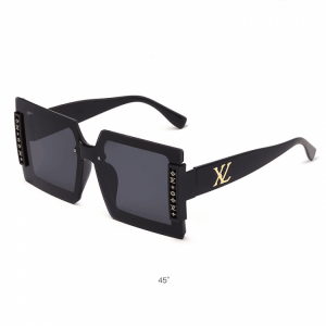 New Fashion Square Frame Woman Sunglasses Super Flow Men Sunglasses2082