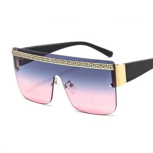 New Style Metal Frameless Sunglasses Women Design Pilot Sunglasses for Men Sports Fashion Shade Mirror Oculos De Sol