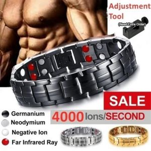 New 2020 Men's Magnetic Bracelet with Hook Buckle Clasp Therapy Bangles Man Health Care Weight Loose Jewelry Lady Bracelets