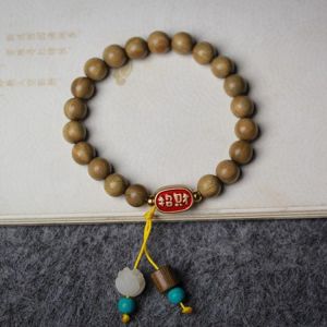 Handmade 8mm Green Sandalwood Beads Bracelets For Women Stretch Yoga Bracelet Bangles Dropship