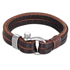 Women Jewelry Men's Bracelets Leather Rope Chain Bracelet Stainless Steel Nautical Survival Rope Chain Bracelet Summer Style