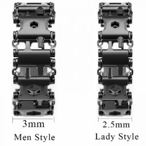 2.45cm Tread Outdoor Spliced Bracelet Multifunctional Wearing Screwdriver Tool Hand Chain Field Survival  Accessories Watch Link