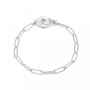 High Quality Stainless Steel Handcuffs Bracelet Necklace for Men Women Bracelet Collier Menottes en Acier Inoxydable Bijoux