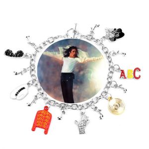 Michael Jackson Bracelets for Women Jewelry Bangle Bracelet Chain Charms Bracelet Music Fans Gifts