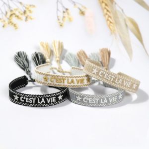 Slim Woven Bracelets Braided Friendship Bracelet with Adjustable Length Handmade Women Jewelry Gift