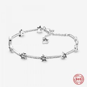 2021 New S925 Sterling Silver Color Sky Interstellar Shine Summer Bracelet For Women Luxury Jewelry Fit Original Pandora Charms