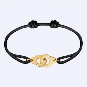 Fashion Couple Stainless Steel Handcuffs Bracelet for Women Menotte France Paris Designer Charm Bracelet Adjustable Rope Jewelry