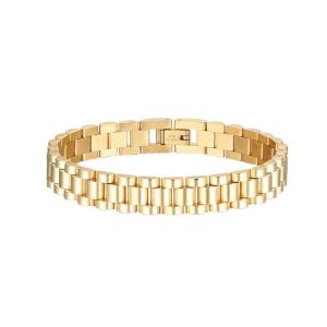 Stainless Steel Inexpensive Jewelry Party Companies Women and Men Watchband Link 3 Row Bracelet Chain Wholesale
