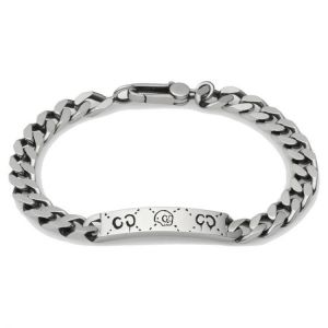ZG Stainless Steel Bracelet Hip Hop Fashion Skull Bracelet C Letter Punk Style Men and Women Neutral Temperament Jewelry
