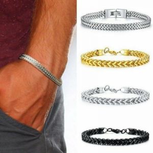 1pc Men's Bracelet High Quality Stainless Steel Bracelet Male Snake Chain On Hand Men's Chain Bangle Rock Jewelry Gifts 