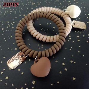 New Korean Heart White Personality Originality Bracelets For Women Dual Purpose Honey Gift Telephone Line Bracelet