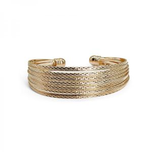 Exaggerated Bangle Charm Gift Trendy Synthetic Open Bangles Bracelet Jewelry Party Gift for Women High Quality