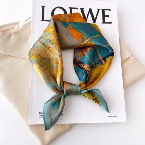 2021 women scarf summer 100% silk scarves shawls lady wraps soft pashimina female Echarpe beach stole bandana luxury brand