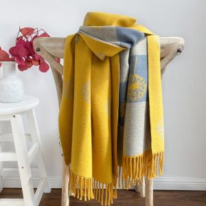 New 2021 Luxury Cashmere Scarf Winter Women Pashmina Shawls Warm Blanket Wraps Female Foulard Bandana Brand Thick Scarves Hijab