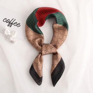 New Silk Scarf Lady Hair band Square Shawl Satin Bag Scarves Head Wrap for Women Bandana Neckerchief Female Hijab Girls Headband
