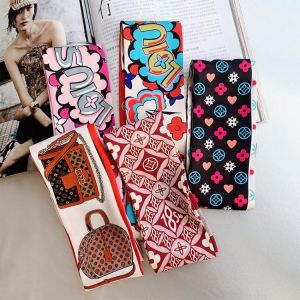 Spring Summer Ins Style Long Silk Scarf Women Temperament All-match Professional Scarf Headband Hair Ornament Scarf Wholesale