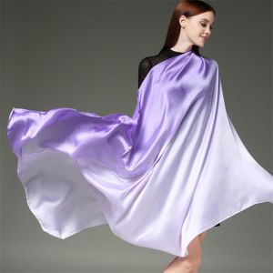 all in one place אביזרי נשים RUNMEIFA 2020 Summer Gradient Silk Scarf For Women/Ladies Fashion Long Shawls and Wraps Pashmina Scarves foulard soie 190*110CM