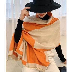 2021 Luxury Cashmere Scarf Winter Women Warm Blanket Shawls Wraps Pashmina Brand Blanket Female Thick Bufanda