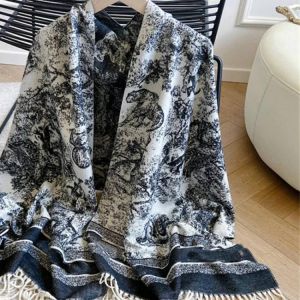 2021 Winter Luxury Brand Designer Knitted Warm Scarf For Women Neck Scarves Lady Long Cashmere Warm Shawl Wraps 70*180CM