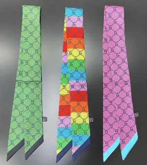 Luxury Brand Simple Letters Scarf Women Silk Scarf Bag Skinny Scarves Design Wrist Towel Foulard Neckerchief Headband For Ladies