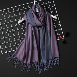 2021 Winter Women Scarf Fashion Solid Soft Cashmere Scarves for Lady Pashmina Shawls Wrap Blanket Bandana Female Foulard Tassel
