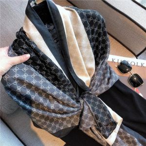 2020 Scarf Hair Neck Square Scarves Office Ladies Shawl Bandanna 90*180cm Muslim Hijab Handkerchief Muffler Foulard Print Women