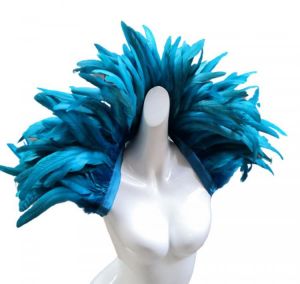 Free Shipping Solid Halloween Costume Rooster Feather Shoulder Wrap Feather Shawl Feather Scarf