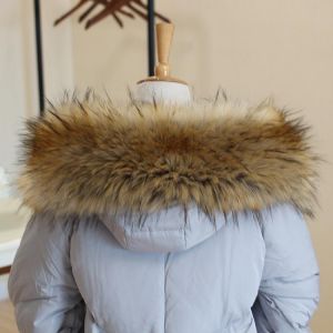 Fur Collar Faux Fur Trim Hoodie Custom Made Fur For Hood Collar Shawl Down Coat Hood Fur Decor Warm Scarf мех для капюш