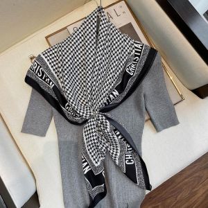 Luxury Brand 90*90cm Square Silk Scarves Women Fashion Satin Hijab Scarf Shawl Wrap Headband Print Bandana Beach Neckerchief