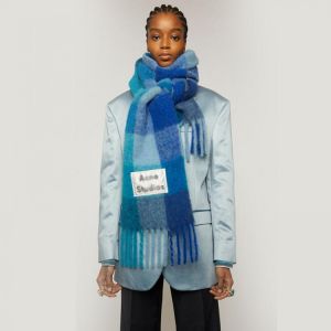 Cashmere Like Scarf Women's Shawl  Thickened Plaid ACNE Cashmere Scarf In Autumn and Winter Scarf Women