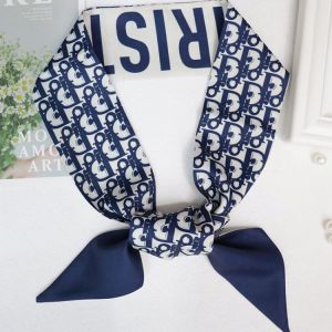 2021 Classic Slender Silk Scarf Fashion Head Scarf Headwear Long Scarf Bag Accessories Ribbon Ladies Scarf