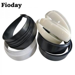 New 10pcs/lot 2.5/2.8/3.8/4cm Wide Plastic Flat Headband for Women Girls Black White Hairbands Pad for DIY Bezel Hoops Material