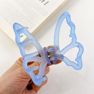 New Butterfly Hair Claw Pearl Sweet Hair Clips Resin Hair Clamps Barrettes Styling Tools Women Girls Fashion Hair Accessories