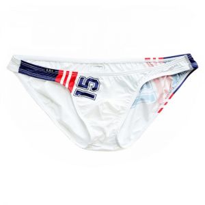 Ice Silk Briefs Super Thin Transparent Underwear Low Waist Sexy Gay Mens Bikini Swimwear D.M Swimsuit Swim Pool Bathing Trunks
