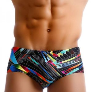 UXH Brand Men's Swimwear Trunks Outdoors Sexy Summer Stretch Beach Surf Swim Sports Push-up Shorts Men Swimsuit Swimming Pant