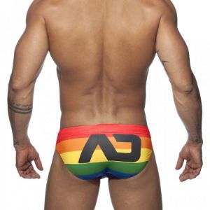 2021 Push Pad Swimsuit Men Sexy Swimwear Swim Briefs Low Waist Bathing Suit Man Print Men's  Quick Dry Beachwear Brave Person