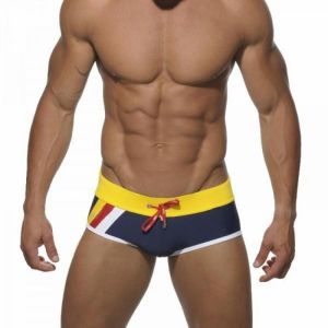 Summer Men Swimsuit Nylon Swimming Boxer Trunks Sexy Low Waist Swimwear Fashion Gay Male Pouch Beach Slim Surf Board Shorts