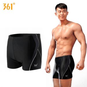 361 Men's Swimming Boxer Trunks Professional Sports Swimsuit Mens Brazilian Beach Trunks Panties Quick Dry Swimwear Male