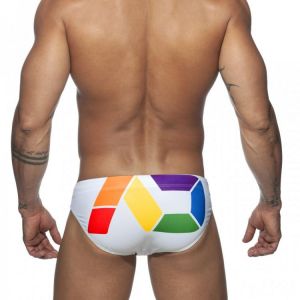 all in one place בגדי גברים Push Pad Swimsuit Men Printing Bathing Beach Wear Surf Low Waist Men&#x27;s Swimwear Briefs Sexy Gay Mens Swim Wear Brave Person 2