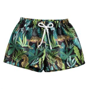 2021 Boy's Swimming Trunks Cartoon Animal Printed Short Pants Vacation Style Printing Elastic Shorts Beach Shorts Bottoms
