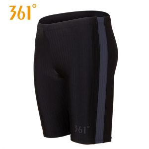 Men's Swimming Trunks Black Professional Sports Swimming Shorts Elastic Competition Swim Jammers Breathable Pool Swimming Pan