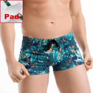 Sexy Push Up Pad Men Swimming Trunks Plus Size Swimwear Beach Wear Swim Boxer Briefs Surfing Shorts Gay Men's Swimsuit Zwembr