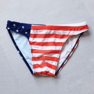 Sexy Hot Mens Swim Briefs Bikini Swimwear Brazil UK CA AU US Aussie Flag Swimming Trunks Gay Men Swimsuit Youth Boy Bathing Suit