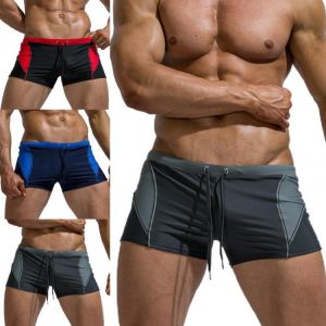 Pocket Quick Dry Swimming Shorts For Men Swimwear Man Swim Trunks Summer Bathing Beach Plus Size Shorts Beachwear